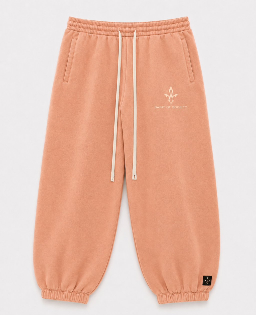 Saint of Society – Peach Stone Wash Sweatsuit