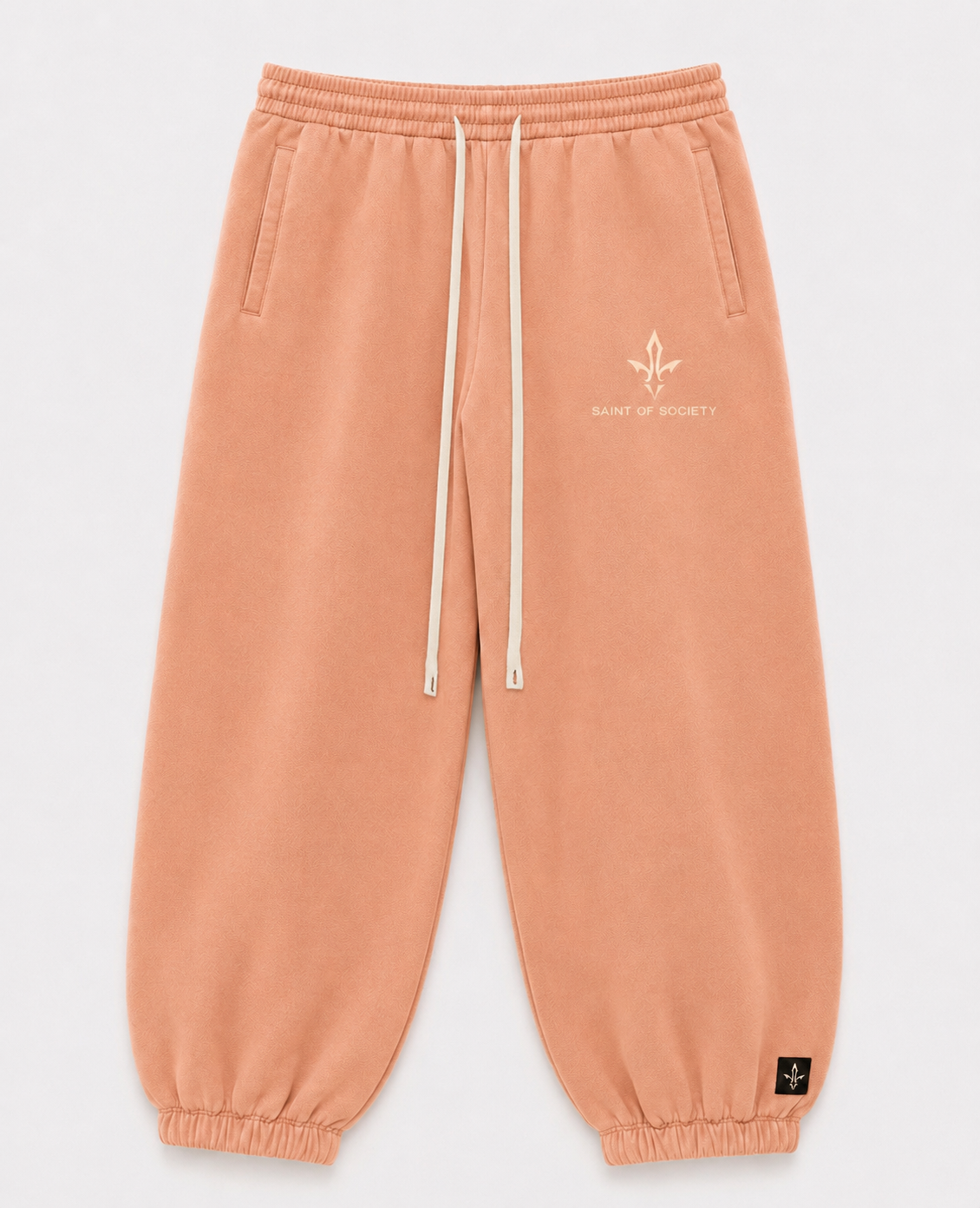 Saint of Society – Peach Stone Wash Sweatsuit