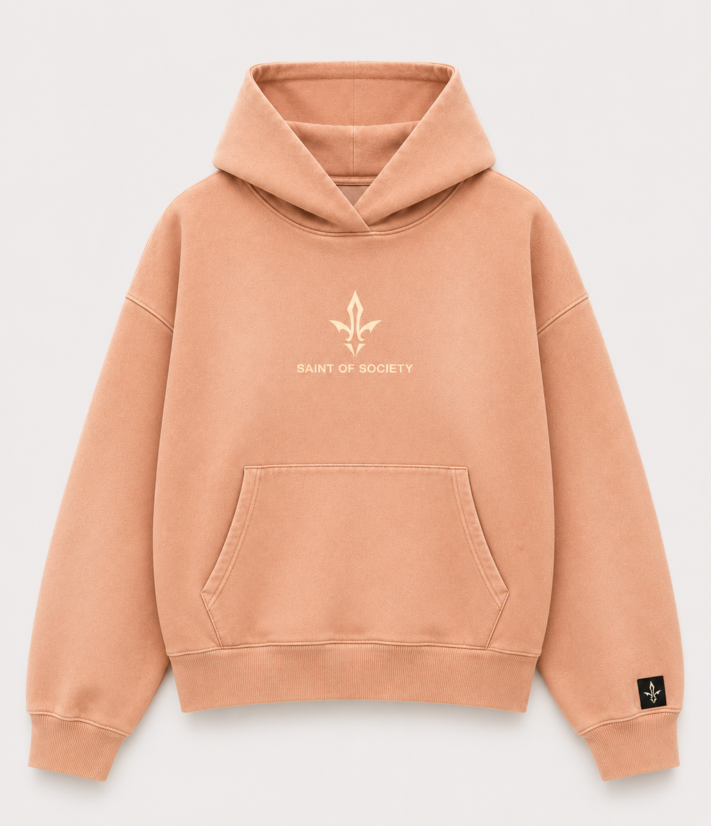 Saint of Society – Peach Stone Wash Sweatsuit