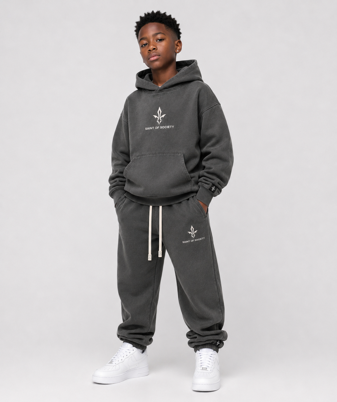SAINT OF SOCIETY Vintage Stone Wash Sweatsuit